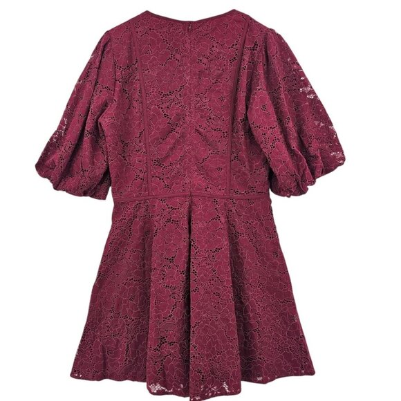Rachel Parcell Womens Plus Size 14 V-Neck Floral Lace Mini Dress NWT - Picture 5 of 14